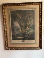 Zeldzaam grafure door Beauvarlet, graveur van de Koning., Ophalen