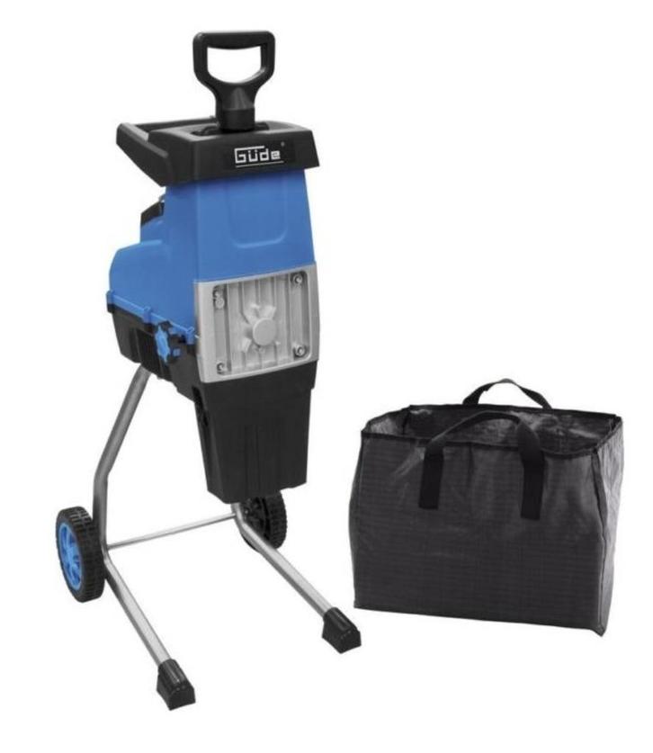 Stille walshakselaar 2800W 230V tot 44 mm met opvangzak, Tuin en Terras, Hakselaars, Nieuw, Elektrisch, Met opvangzak, Ophalen of Verzenden