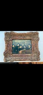 Antieke fotolijst met prent Staalmeesters Rembrandt, Antiek en Kunst, Ophalen of Verzenden