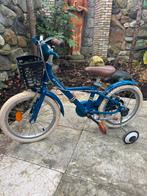 B'TWIN Kinderfiets 16 inch - Blauw, Fietsen en Brommers, Fietsen | Meisjes, Ophalen of Verzenden, Gebruikt, 16 inch, Handrem