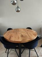 Ronde eettafel, Huis en Inrichting, Tafels | Eettafels, Ophalen, Rond, Zo goed als nieuw, Vijf personen of meer