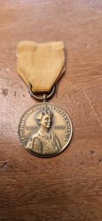 Koningin Wilhelmina 6 Sept. 1938, Ophalen of Verzenden, Brons, Nederland