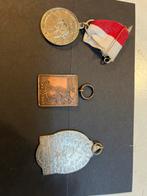 Collectie van 3 oude schaats medailles, Ophalen of Verzenden, Overige materialen, Nederland