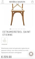 Riviera maison eetkamerstoelen, Ophalen, Overige kleuren, Zo goed als nieuw, Riviera Maison