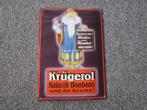 KRUGEROL EMAILLE RECLAMEBORD., Ophalen, Zo goed als nieuw, Reclamebord