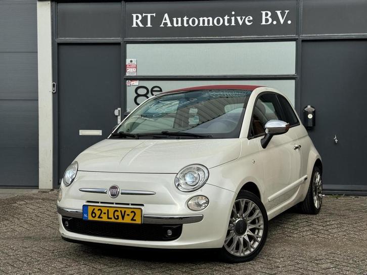 Fiat 500 1.2 Cabrio Xenon / Leder Automaat, Auto's, Fiat, Bedrijf, Te koop, ABS, Airbags, Airconditioning, Alarm, Bluetooth, Centrale vergrendeling