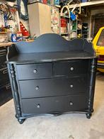 Commode zwart, Kinderen en Baby's, Kinderkamer | Commodes en Kasten, Ophalen, Zo goed als nieuw, 50 tot 70 cm