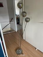 Vloerlamp glas en dimbaar, Huis en Inrichting, Lampen | Vloerlampen, Ophalen, Zo goed als nieuw, Glas