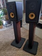 JM Lab (Focal) PS2-1 top hifi monitors met stands.., Audio, Tv en Foto, Luidsprekers, Zo goed als nieuw, 120 watt of meer, Front, Rear of Stereo speakers