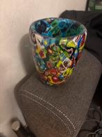Murano Vaas - Millefiori Glas, Antiek en Kunst, Antiek | Glas en Kristal, Ophalen of Verzenden