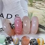 Roze Agaat Gestreepte Agaat Edelsteen  Trollbeads, Zo goed als nieuw, Trollbeads, 1 bedel, Edelsteen