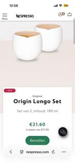 Nespresso Lungo Set & Vertuo Lungo - Nieuwstaat!, Ophalen of Verzenden, Zo goed als nieuw, Wit, Beker of Kan