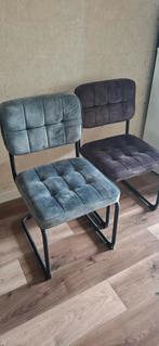 Eetkamerstoelen 2x antraciet 1x petrol (blaauwig), Huis en Inrichting, Stoelen, Ophalen, Overige kleuren, Drie, Zo goed als nieuw