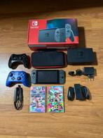 Nintendo Switch V2 + Mario Kart 8 Deluxe / Pro Controller, Racen en Vliegen, Ophalen of Verzenden, Zo goed als nieuw, 3 spelers of meer