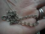 mooie echt zilveren ketting stevig schakeltje 51 cm lang, Ophalen of Verzenden, Gebruikt, Zilver, Zilver