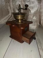Koffie Manual Grinder, wood and brass,, Ophalen