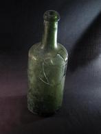 Fles antiek glas met tekst Appolinaris Bronnen 1800. 1969, Ophalen of Verzenden