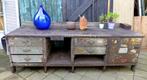 Prachtige grote industriele vintage toonbank werkbank, Doe-het-zelf en Verbouw, Werkbanken, Ophalen, Gebruikt, ?, 170 cm of meer