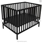 Prenatal box (zwart), Ophalen, Zo goed als nieuw, Rechthoekig, In hoogte verstelbaar