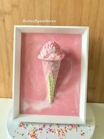 Uniek 3D IJshoorn ijs ijsje roze wit lijstje cadeau Epoxy, Ophalen