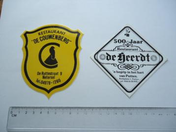 sticker oud Putten De HEERDT restaurant netersel couwenberg beschikbaar voor biedingen