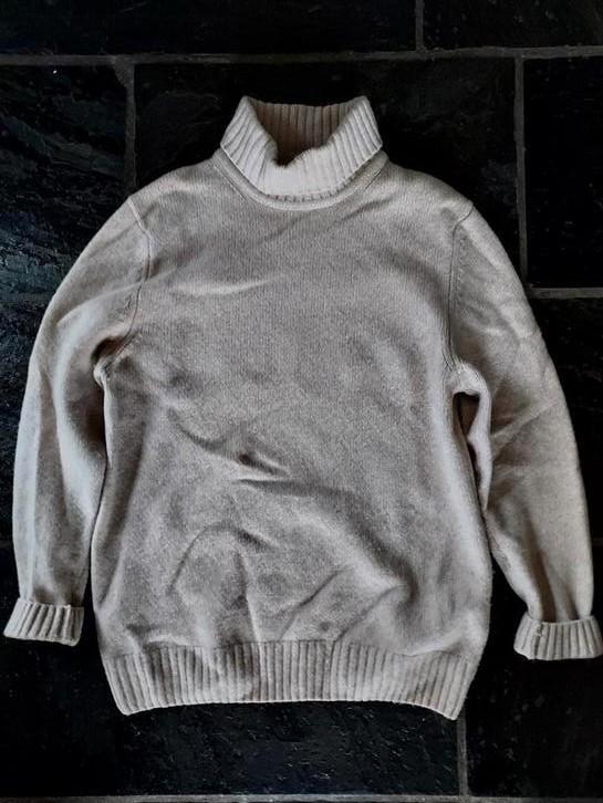 Zara wollen coltrui - Maat L, Kleding | Dames, Truien en Vesten, Zo goed als nieuw, Beige, Ophalen of Verzenden