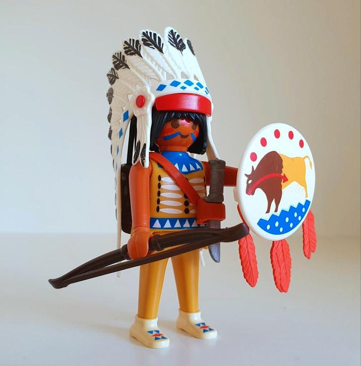 Playmobil indianen opperhoofd 4652, Kinderen en Baby's, Speelgoed | Playmobil, Zo goed als nieuw, Complete set, Ophalen of Verzenden
