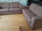 2,5 zits en 2 zits bank, stof , houten poten, Ophalen, Zo goed als nieuw, Rechte bank, Hout