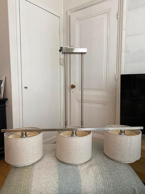 Moderne hanglamp met 3 lampenkappen, Huis en Inrichting, Lampen | Hanglampen, Nieuw, 75 cm of meer, Overige materialen, Ophalen