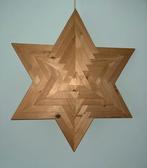 Vintage grote houten kerstster, Diversen, Ophalen of Verzenden, Gebruikt