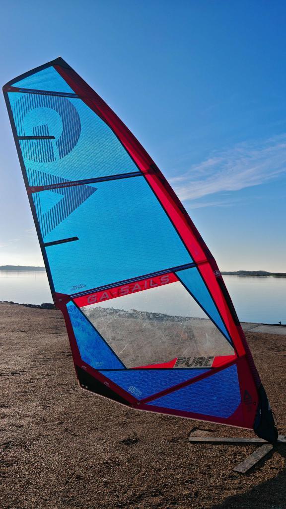 Ga-sails Pure 5.2 | windsurf zeil, Watersport en Boten, Windsurfen, Gebruikt, Zeil, Met draagtas, 5 tot 7 m², Ophalen of Verzenden