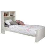 Wit Eenpersoonsbed met Opbergruimte, Ophalen, 90 cm, Eenpersoons, Wit