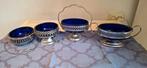 Antieke schaaltjes blauw glas, Antiek en Kunst, Ophalen of Verzenden