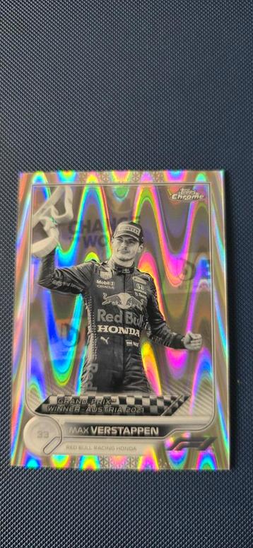 TE KOOP: Topps Chrome 2022 | Verstappen Raywave beschikbaar voor biedingen