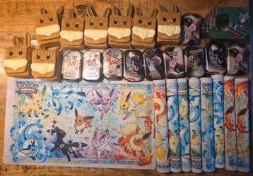Pokémon Eevee Collectie: Knuffels, Blikken, Playmats! beschikbaar voor biedingen