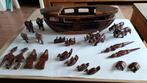 Handgemaakte Ark van Noach met 22 Figuurtjes, Antiek en Kunst, Ophalen of Verzenden