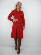 *Abfab Vintage Donkerrode Jurk uit Finland 42*, Modelia Finland, Maat 42/44 (L), Ophalen of Verzenden, Zo goed als nieuw