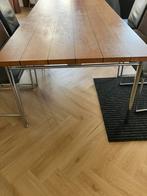 Eiken houten tafel Merk Azobe, Huis en Inrichting, Tafels | Eettafels, 200 cm of meer, Zo goed als nieuw, Rechthoekig, 50 tot 100 cm