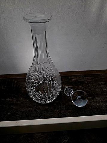 Vintage antiek geslepen kristallen karaf Brookside-patroon beschikbaar voor biedingen
