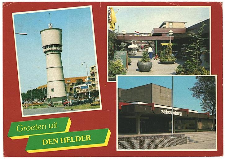 908323	Den Helder	 	_Gelopen met mooie zegel	Pakketpost 100, Verzamelen, Ansichtkaarten | Nederland, Gelopen, Noord-Holland, Ophalen of Verzenden