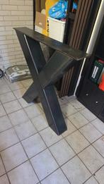 Gratis Stalen X poot, Huis en Inrichting, Tafelonderdelen, Ophalen, 50 tot 100 cm, 50 tot 100 cm, Zo goed als nieuw