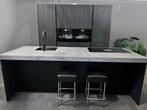 Luxe nieuwe keuken met kastenwand en vrijstaand eiland., Ophalen, Zwart, Overige typen, Nieuw