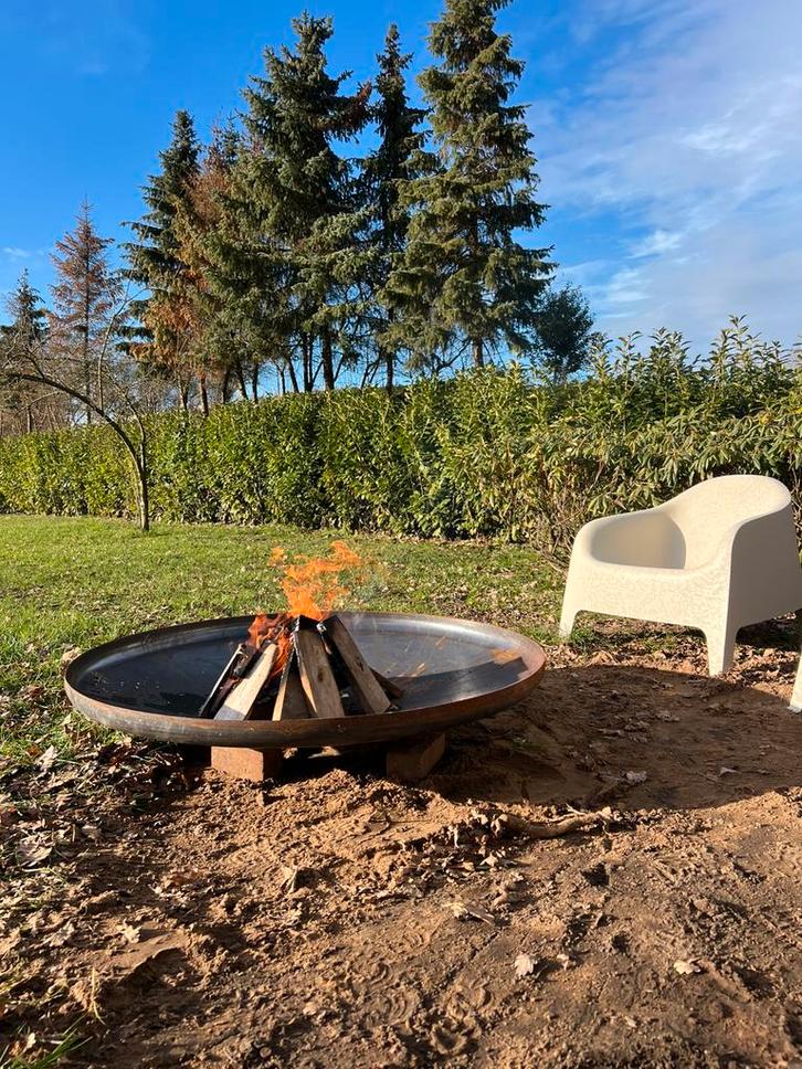 Vuurschaal , waterschaal , tankbodem, Tuin en Terras, Vuurschalen, Zo goed als nieuw, Ophalen