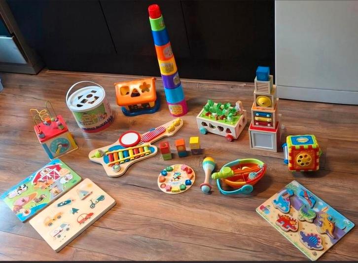 Houten Speelgoed Set - Educatief en Leuk!, Kinderen en Baby's, Speelgoed | Overig, Zo goed als nieuw, Jongen of Meisje, Ophalen of Verzenden