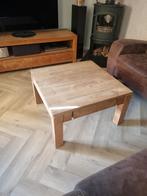 mooi massief teakhouten salontafel met lade, Ophalen, Gebruikt, 100 tot 150 cm, 50 tot 100 cm