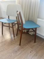 Vintage stoelen, eetkamerstoeken, bureau stoel retro, Huis en Inrichting, Stoelen, Ophalen, Zo goed als nieuw, Twee