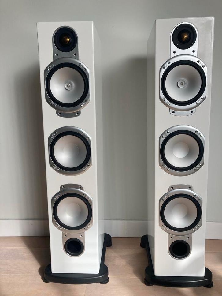 Monitor Audio Silver RS8 Speakers, Audio, Tv en Foto, Luidsprekers, Gebruikt, Front, Rear of Stereo speakers, 120 watt of meer