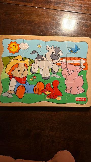 Puzzel 12 stuks hout Fisher Price beschikbaar voor biedingen