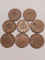 8 Britse 1 New Pence Munten, Postzegels en Munten, Munten | Europa | Niet-Euromunten, Ophalen of Verzenden, Overige landen