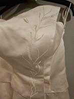 Trouwjurk ivoor strapless maat 38, Ophalen, Zo goed als nieuw, Wit, Trouwjurk
